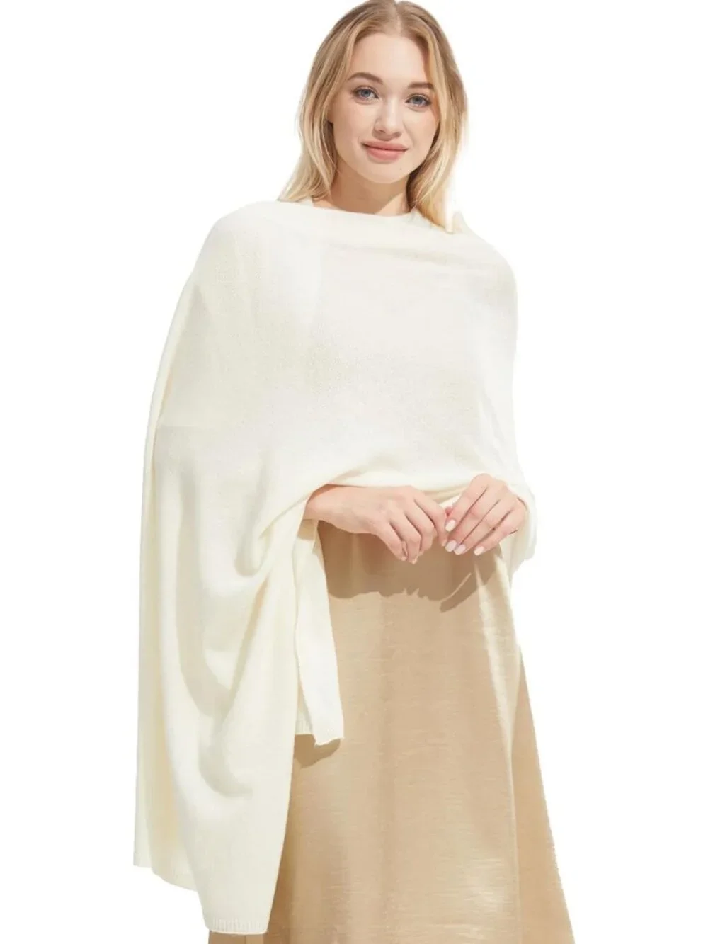 Luxury Cashmere Pashmina Shawl Wrap for Women - All-Season Travel Scarf Blanket